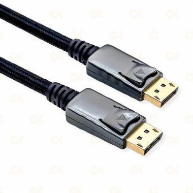 DisplayPort-DisplayPort kábel 2m v1.4 8K Roline