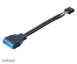 Akasa - USB3.0 - USB2.0 átalakító - 10cm - AK-CBUB