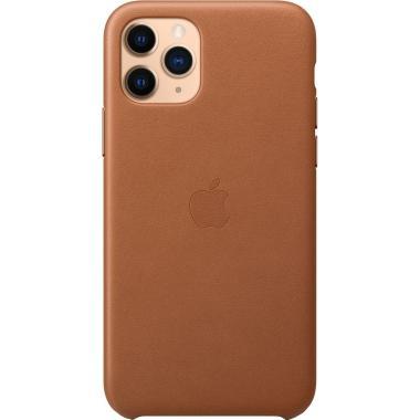 Apple iPhone 11 Pro gyári Bőrtok - Vörösesbarna