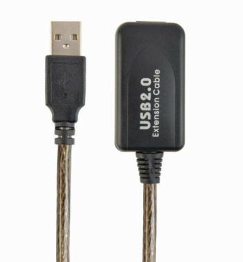 USB 2.0 hosszabbító kábel 10m+erősítő Gembird